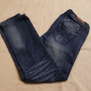 Almost Famous Jeans Paint Splatter